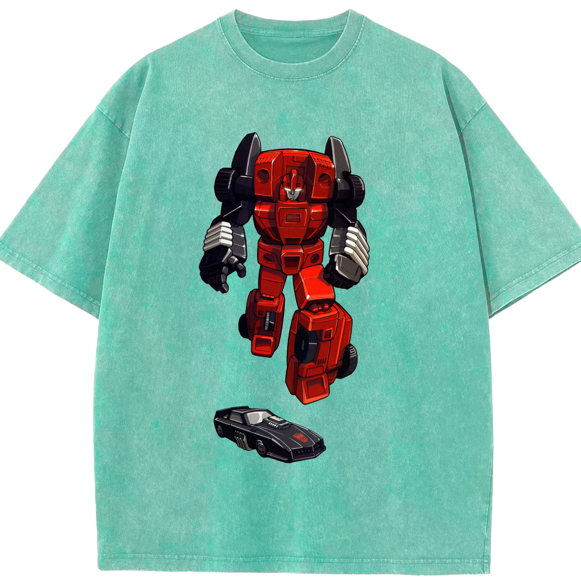 （画像用）  綿100% ヴィンテージ風 半袖Tシャツ（フロントプリント）